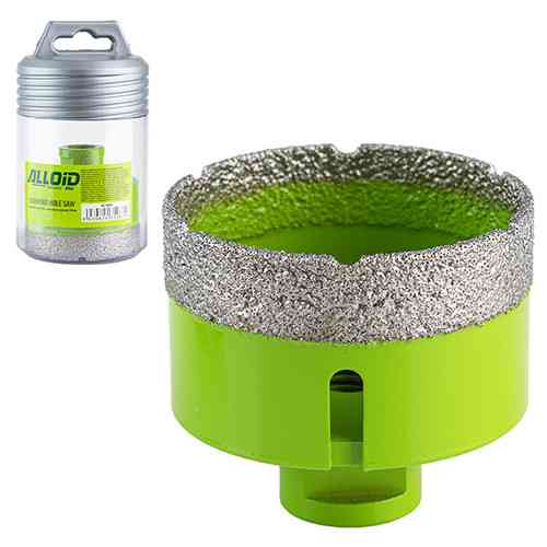 Свердло корончате алмазне по кераміці 68мм, для КШМ М14х2мм Alloid Одеса