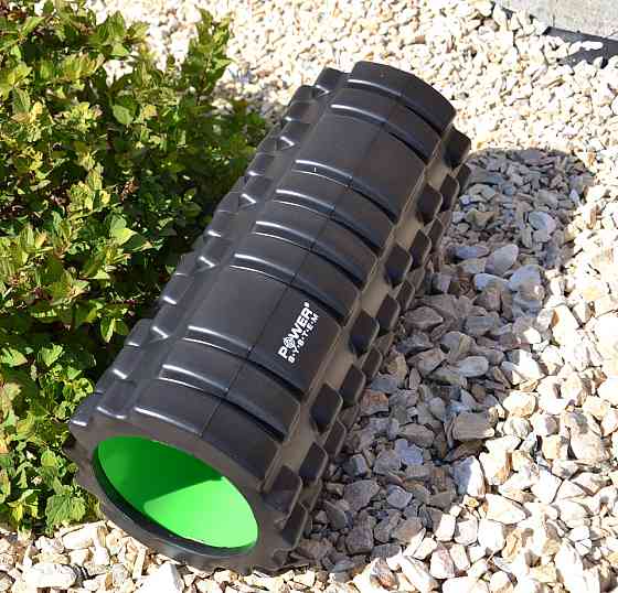 Масажний ролик (роллер) Power System PS-4050 Fitness Foam Roller Black/Green (33x15см.) Кам'янське