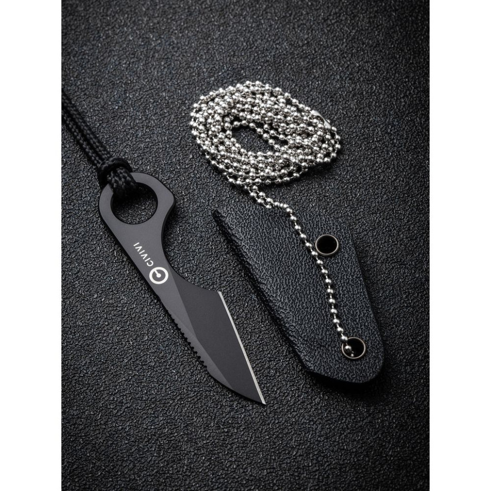 Ніж фіксований тактичний  Civivi Gramis, (2.6 см) 14C28N чорний Київ - фото 17