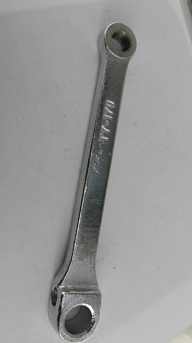 Шатун велосипедний (лівий) (L-17 см, клин, сірий) (TY-QB-2090) KL Мукачево - фото 1