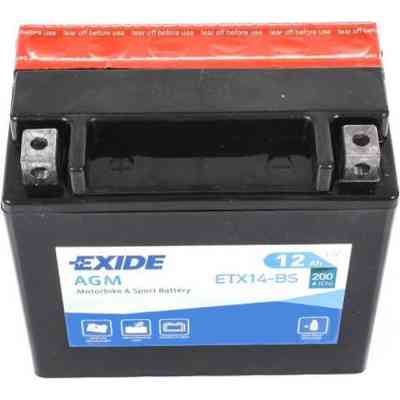 Акумулятор автомобільний EXIDE AGM 12Ah (+/-) (200EN) (ETX14-BS) Вінниця