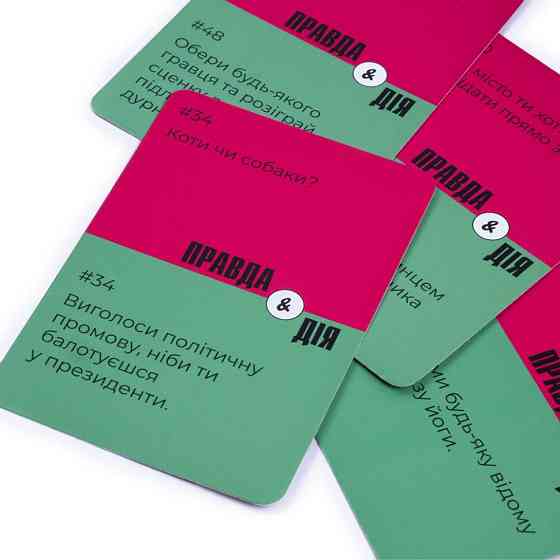 Карткова гра "Правда або дія" VT5903-02, 50 карток, гральний кубик Вінниця