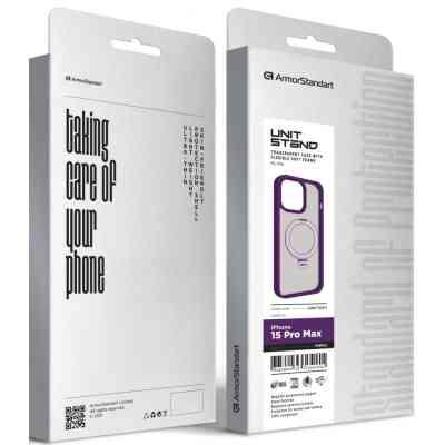 Чехол для мобильного телефона Armorstandart Unit Stand Apple iPhone 15 Pro Max Purple (ARM70581) Винница