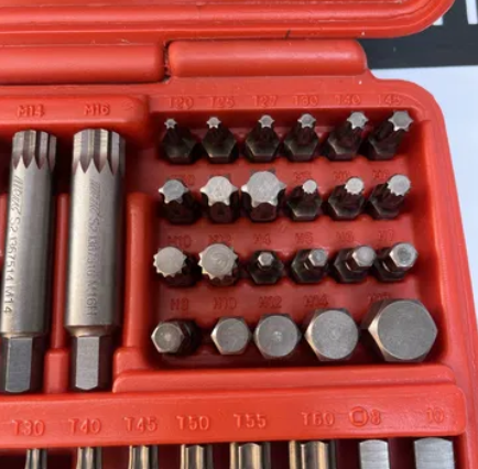 Професійний (Тайвань) набір біт зі сталі S2 JTC (3509) 58 од. TORX, HEX, SPLINE, RIBE, SQ, 10 мм Чернігів - фото 7