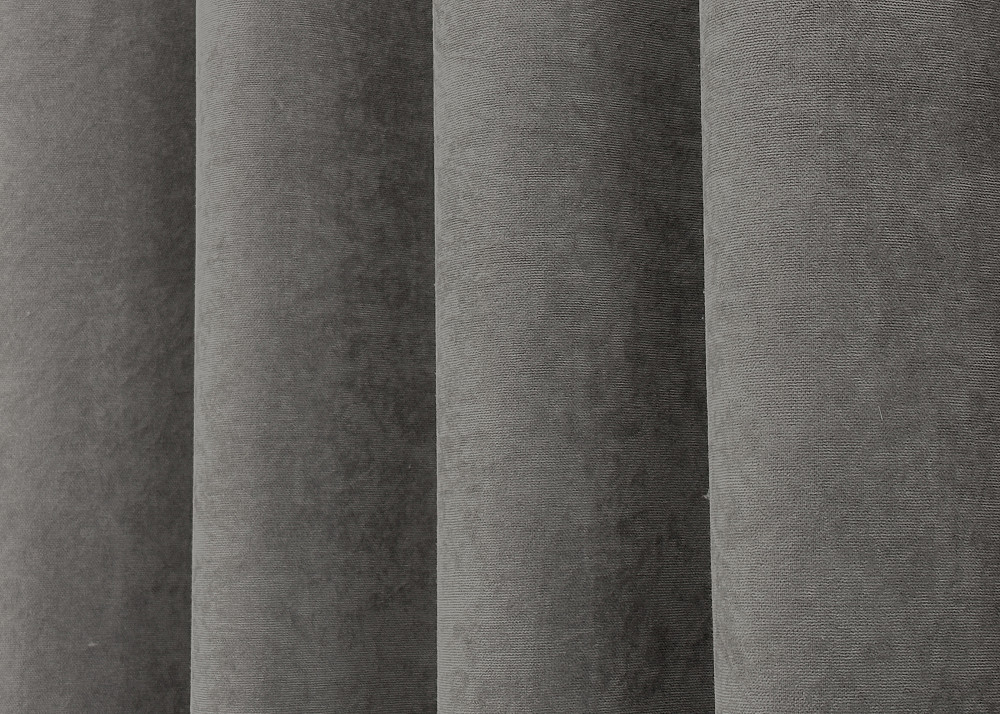 Комплект готових штор VR-Textil Мікровелюр Petek YL № 1705ш Світло-сірий 100х290 см 2 шт (31-905) Київ - фото 7