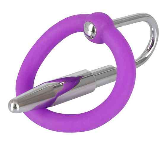 Стимулятор уретры - Penis Plug + Silicone Glans Ring Dilator Sex Aura Киев