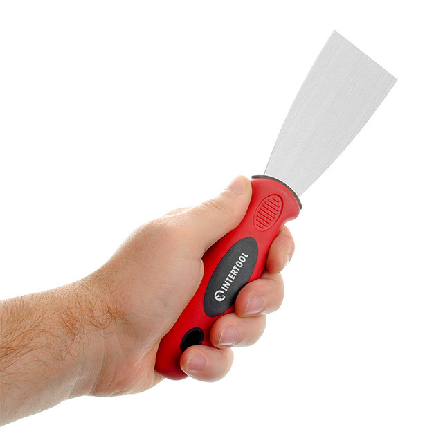 Шпатель із нержавіючої сталі, 50 мм, професійний INTERTOOL KT-2605 Київ - фото 4