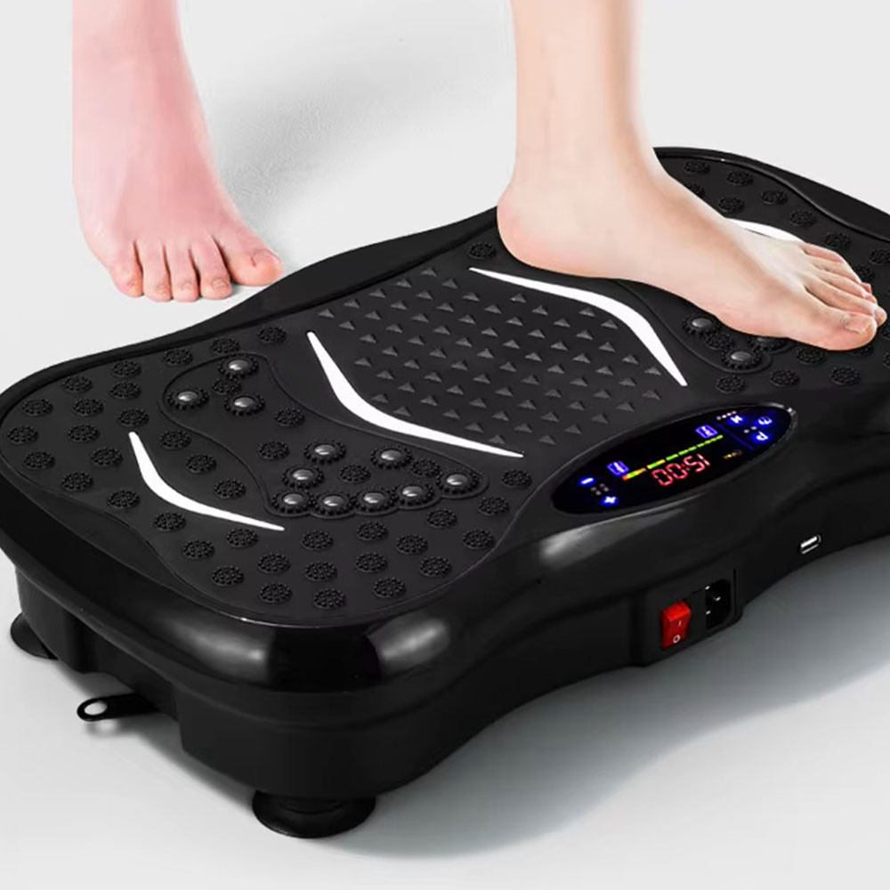 Виброплатформа для тренировок с 2 эспандерами + пульт, до 120кг TS-5513 / Вибротренажер для похудения Киев - изображение 3