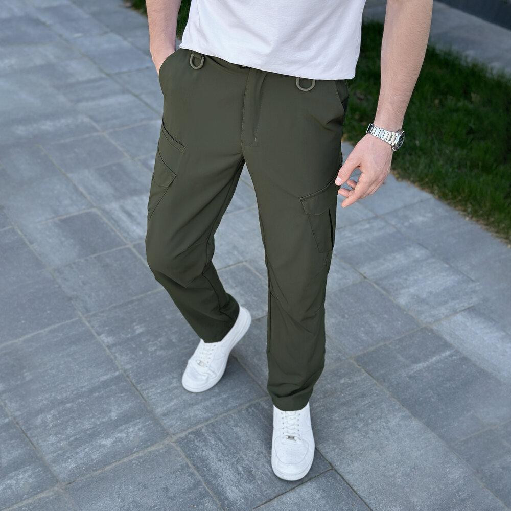 Штаны карго мужские весенние с карманами хаки Pobedov Tactical Soft Киев - изображение 6