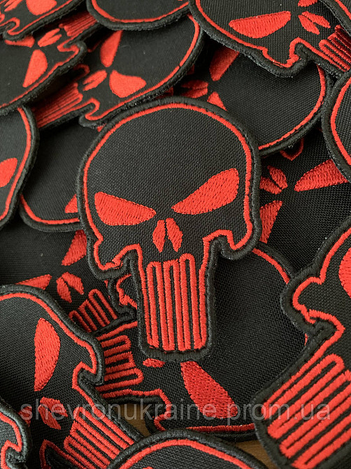 Шеврон Каратель (Форма контурна. На липучці) Розмір 7.5x5см Київ - фото 3