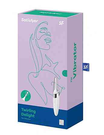 Вібратор для клітора Satisfyer Twirling Delight White Sex Aura Київ