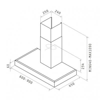Вытяжка кухонная Elica Spot NG h6 IX A/60 Винница - изображение 2