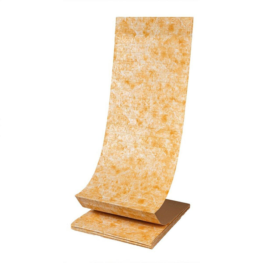 Самоклеющаяся 3D панель 19600х700х3мм Мрамор Бежевый SW-00001473 Днепр - изображение 1