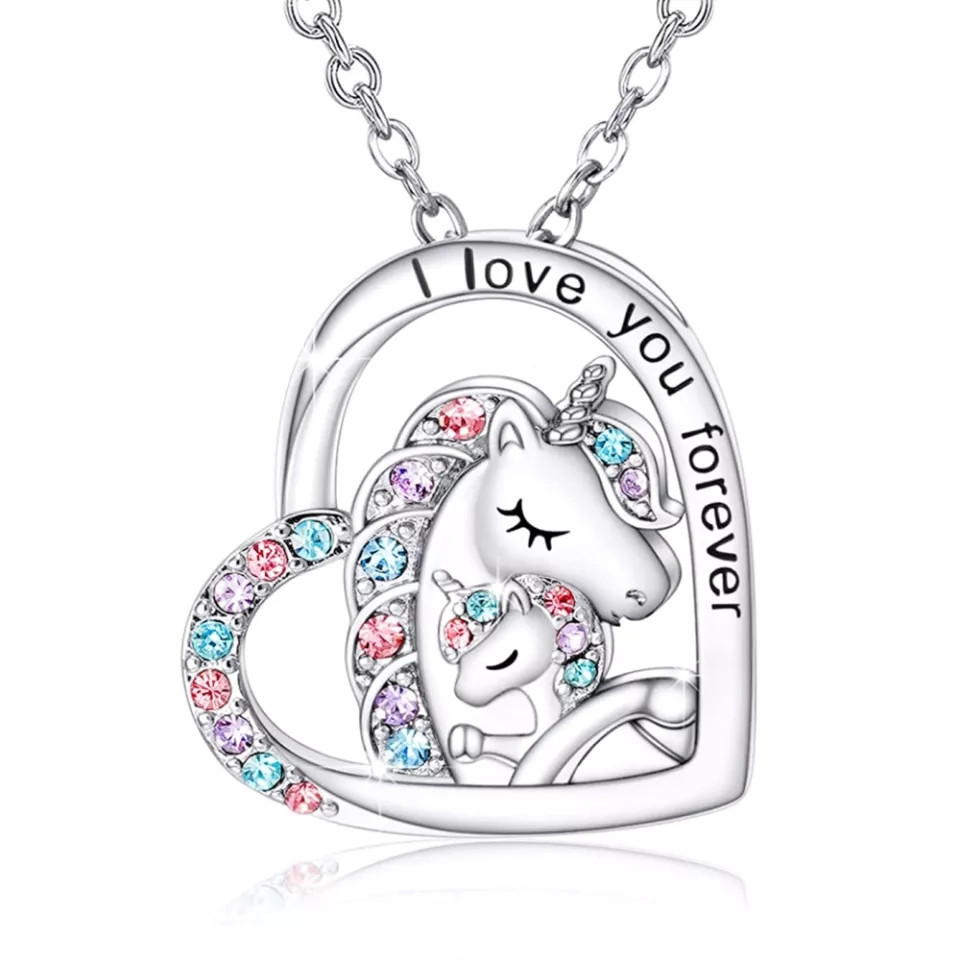 Цепочка с единорогом 42 см серебристый Киев - изображение 1