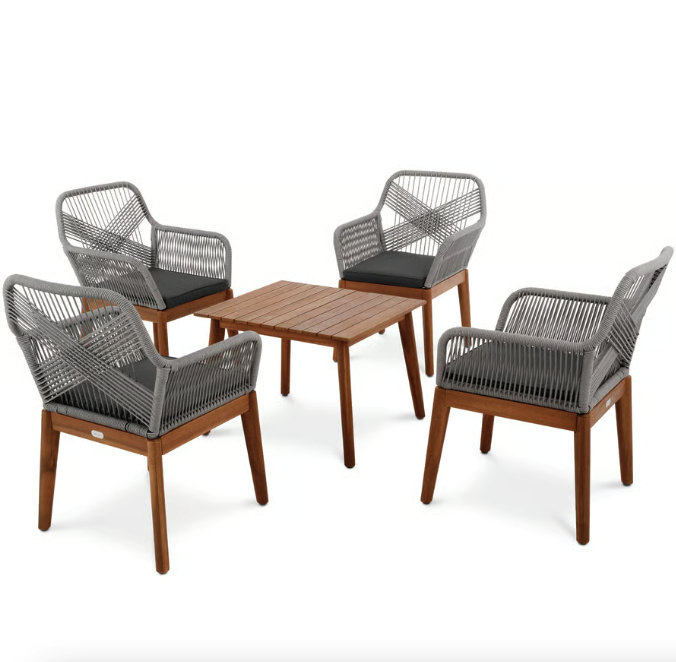 Комплект садових меблів Di Volio Piago сіро-графітовий Киев - изображение 1