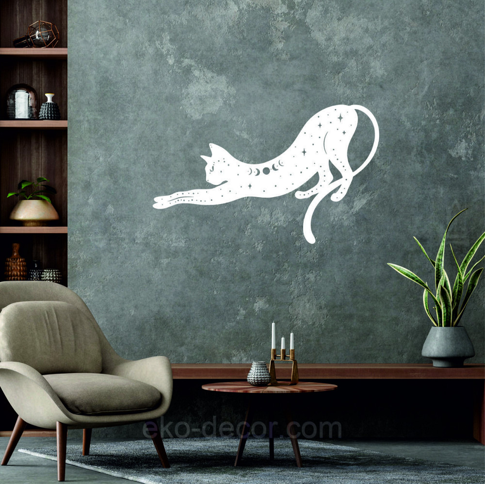 Декоративне настінне 3D Панно «Кіт» Декор на стіну з об'ємом Київ - фото 9