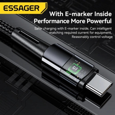 Дата кабель USB-C to USB-C 2.0m 240W Essager (EXCTT3-CGA0G-P) Вінниця - фото 3
