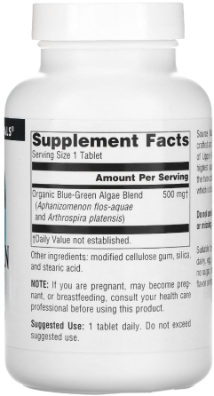 Сине-зеленые водоросли Source Naturals Blue-Green Algae 200 таб Киев