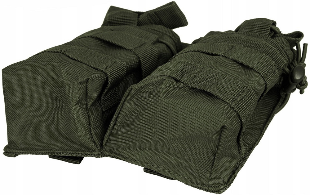 Тактичний подвійний Підсумок під магазини АК/М4/М16 із системою Molle Mil-Tec від Sturm (13497001) Olive Нововолинськ - фото 7