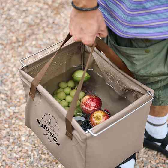 Складаний контейнер для води з ПВХ Naturehike CNH22SN002, 20л, світло-коричневий Рівне