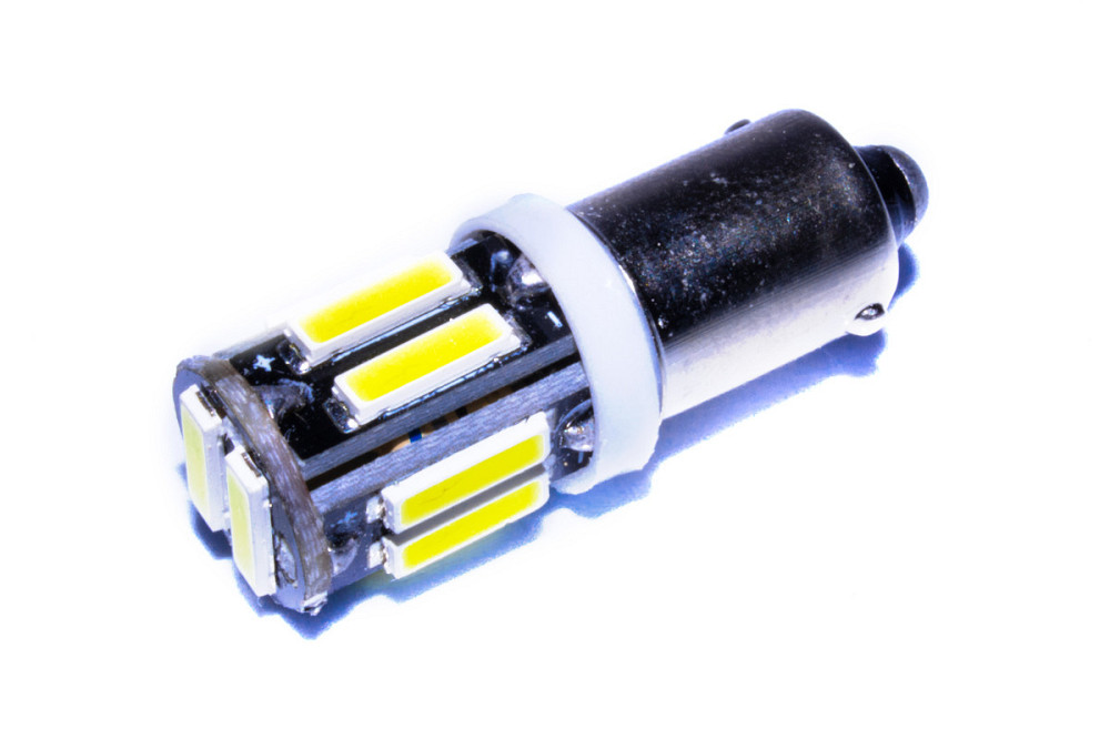 Светодиодная лампа AllLight T 8.5 10 диодов 7014 BA9S 12V WHITE Харьков - изображение 1