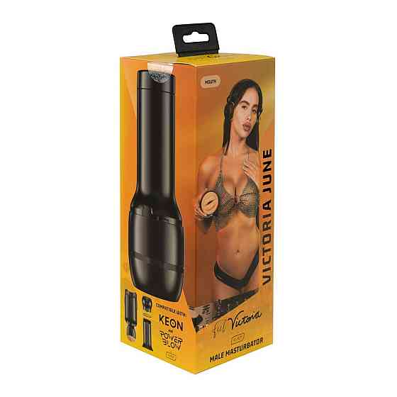 Мастурбатор Kiiroo Feel Victoria June Mouth Stroker PBC, сумісний з PowerBlow і Keon Sex Aura Київ