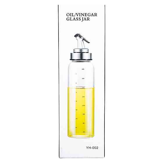 Пляшка для олії та оцту з дозатором 350 мл скляна HP-1348 Коломия