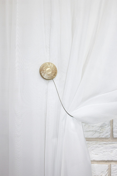 Магниты для штор и гардин (107м) Родос набор 2 шт Злотистый (81-021) Киев - изображение 4