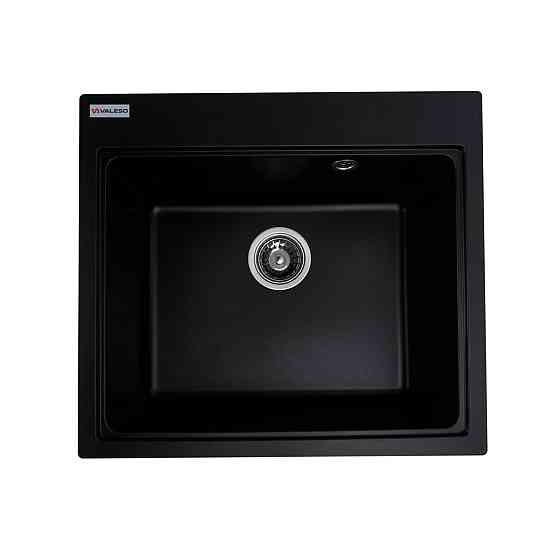 VALESO Комплект VALESO: Мийка VESTA 5852 чорна + Змішувач BG76 + Сифон 1041 Киев