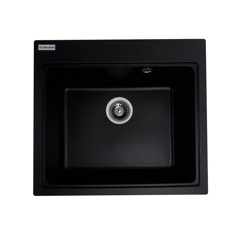 VALESO Комплект VALESO: Мийка VESTA 5852 чорна + Змішувач BG76 + Сифон 1041 Киев - изображение 2