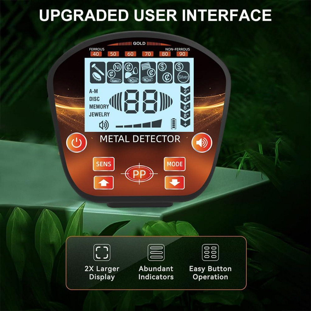 Металошукач водонепроникний GT 860 (з акумуляторами) Чорно-червоний Київ - фото 5