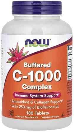 Витамин С-1000 Now Foods Buffered C-1000 180 таблеток Киев