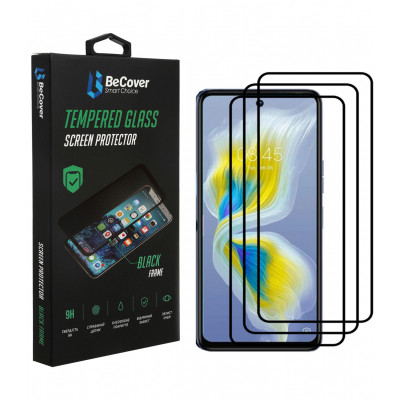 Стекло защитное BeCover Tecno Camon 18 Premier Black (707327) Винница - изображение 1