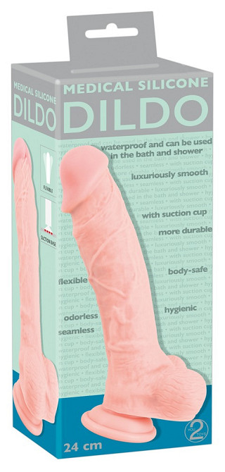 Фаллоимитатор - Medical Silicone Dildo, 24 см Sex Aura Киев - изображение 1