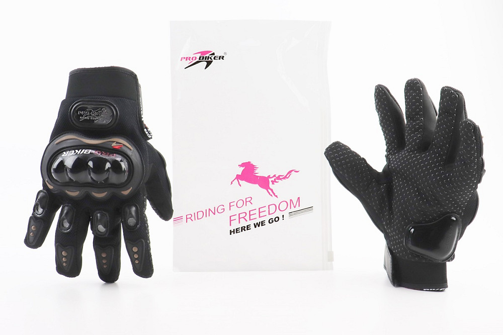 Перчатки мотоциклетні L-Чорні, тип 2 Київ - фото 1