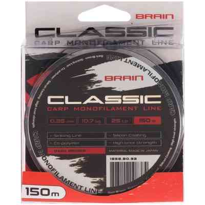 Леска Brain Classic Carp Line (dark brown) 150m 0.35mm 25lb 10.7kg (1858.80.92) Винница