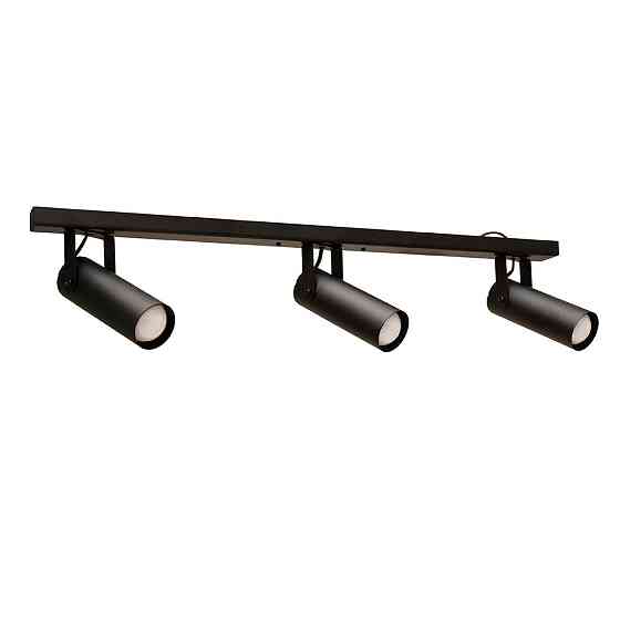 Светильник потолочный спот поворотный MSK Electric Focus под три лампы Е27 черный  NL 14050-3 BK Одесса