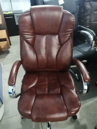 Офісне Крісло Керівника Richman Grande Хром М2 AnyFix Коричневий Київ