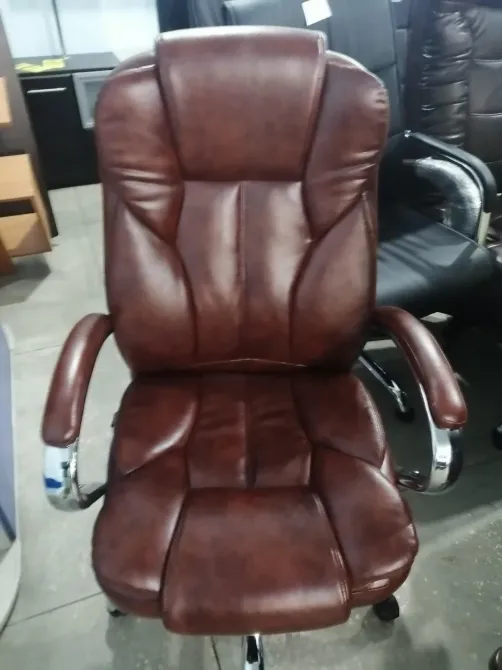 Офісне Крісло Керівника Richman Grande Хром М2 AnyFix Коричневий Київ - фото 2