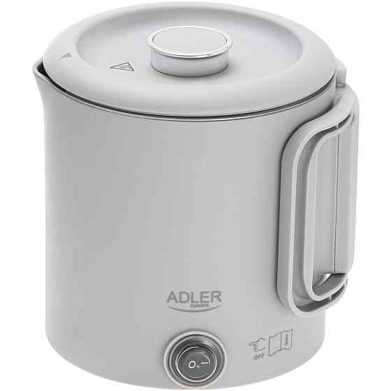 Електрочайник Adler AD 1388g дорожній 650Вт/ 0.8л/ подвійні стінки/ автовимкнення/сірий Вінниця