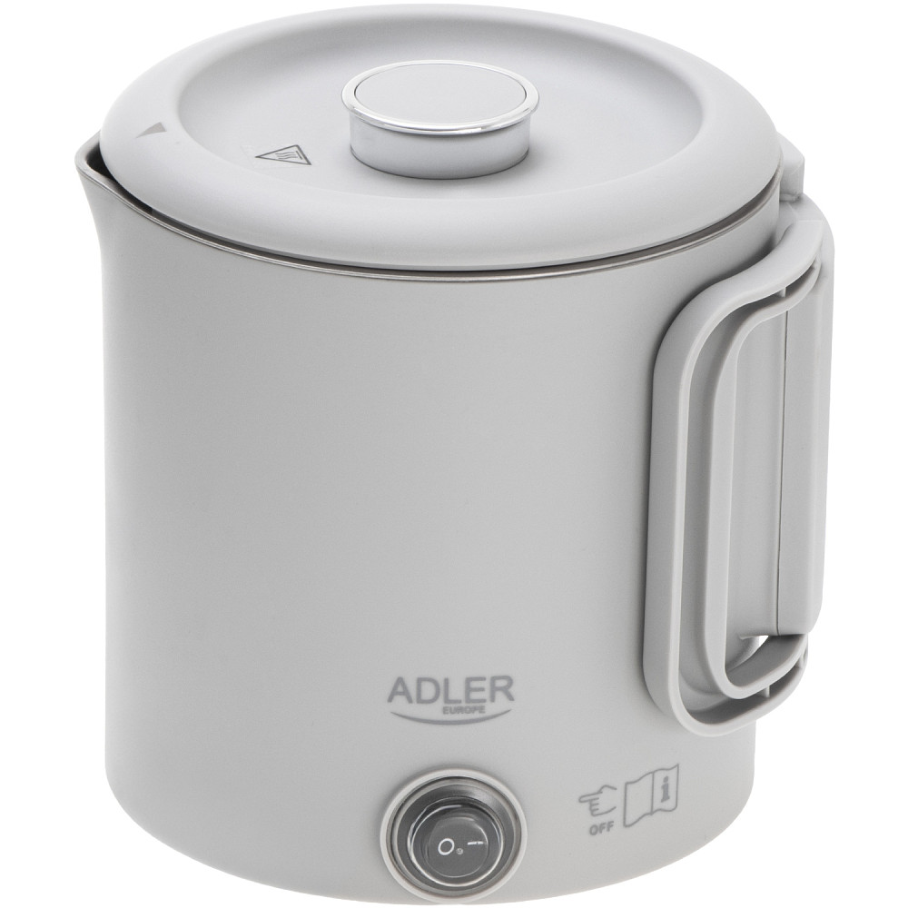 Електрочайник Adler AD 1388g дорожній 650Вт/ 0.8л/ подвійні стінки/ автовимкнення/сірий Вінниця - фото 1