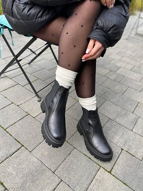 Edan Instruments Черевики жіночі EDAN 17/2 чорні (зима, шкіра натуральна) (6101) Коломыя - изображение 4