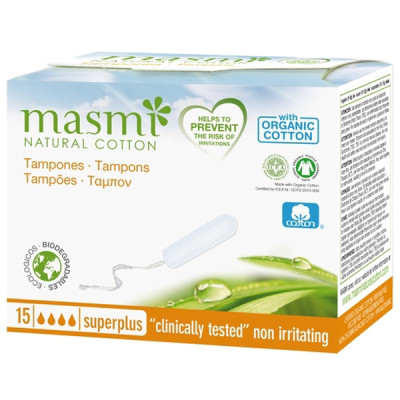 Тампоны Masmi Super Plus без аппликатора 15 шт. (8432984000530) Винница - изображение 1