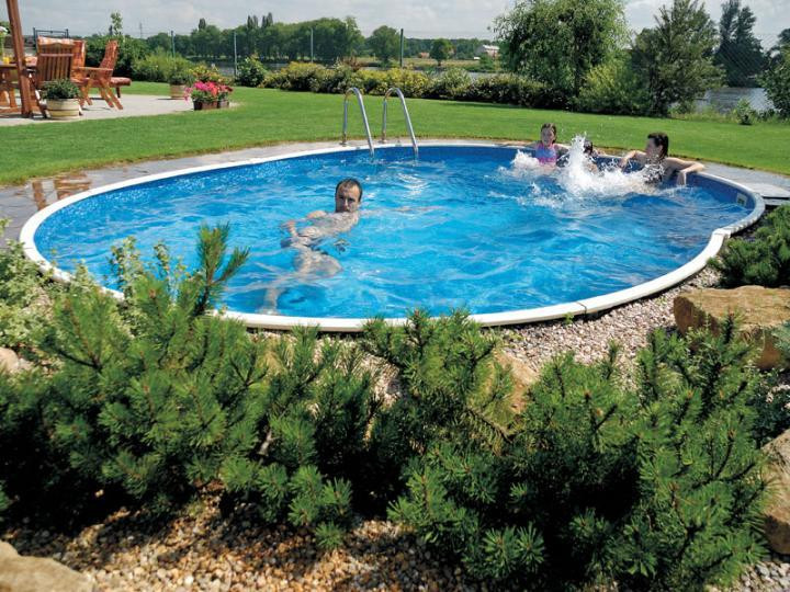 Басейн каркасний овальний Azuro 404DL 5.5 х 3.7 х 1.2 м Wood морозостійкий Київ - фото 3