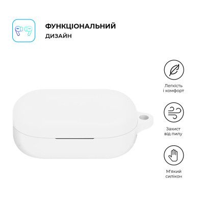 Чехол для наушников Armorstandart Hang Case для OPPO Enco Buds2 Pro White (ARM79937) Винница - изображение 2