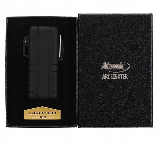 Аккумуляторная Зажигалка usb плазменная с шнурком Atomic 
