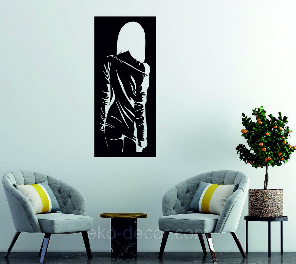 Декоративное настенное Панно «Силуэт женщины», Декор на стену Киев - изображение 2