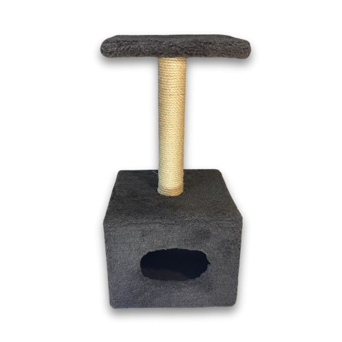 Царапка Природа Д1 для кошек с будкой капучино 32x32x65 см Киев