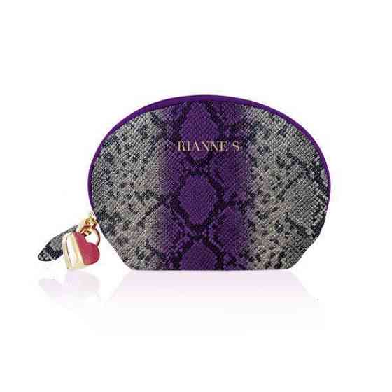 Вібратор для точки G Rianne S: Boa Mini Purple, 10 режимів роботи, медичний силікон, косметичка-чохо Sex Aura Київ