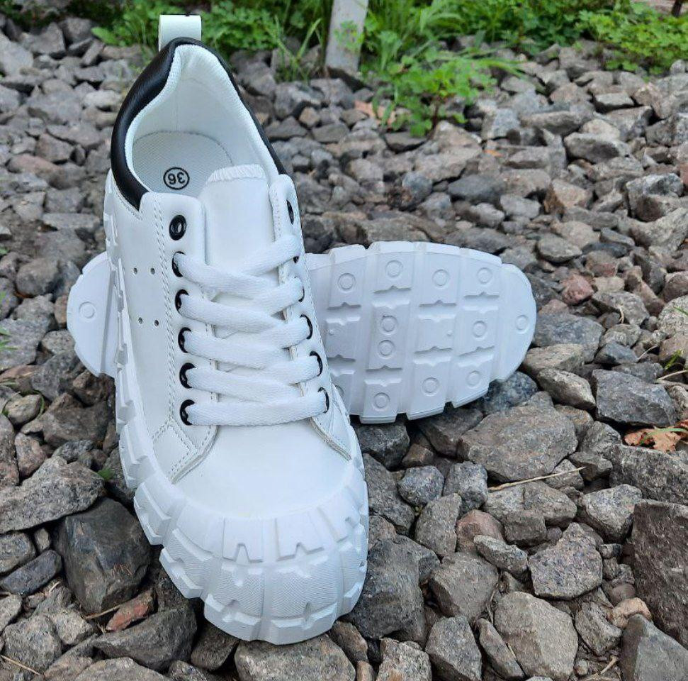 -Кеди Білі Мокасини Жіночі Кросівки (розміри: 36,38,39,40) — 81 Дніпро - фото 3